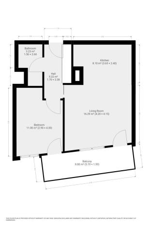 Pronájem bytu 2+kk, Praha - Košíře, Hlaváčkova, 49 m2