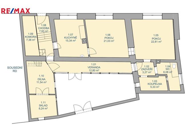 Prodej rodinného domu, Pacov, Žižkova, 58 m2