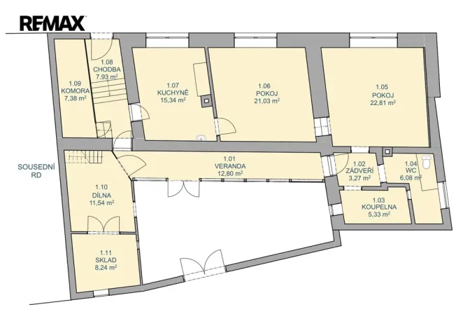 Prodej rodinného domu, Pacov, Žižkova, 83 m2