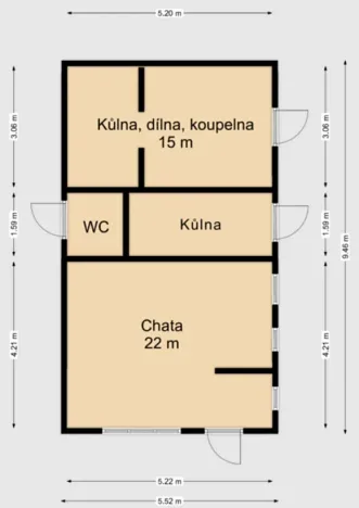 Prodej chaty, Nespeky, 50 m2