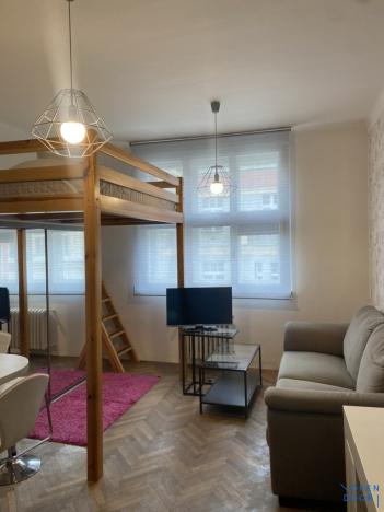 Pronájem bytu 1+kk, Praha - Žižkov, Krásova, 26 m2