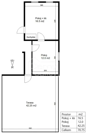 Pronájem kanceláře, Ústí nad Orlicí, Jilemnického, 70 m2