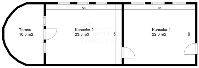Pronájem kanceláře, Ústí nad Orlicí, Jilemnického, 80 m2