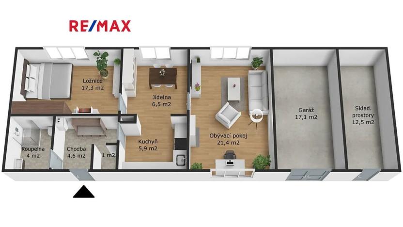 Prodej rodinného domu, Malešov, 78 m2