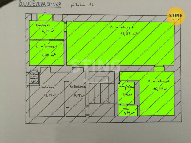 Prodej obchodního prostoru, Ostrava, Žoluděvova, 75 m2