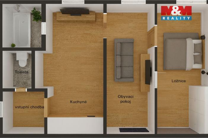 Prodej bytu 2+1, Karlovy Vary, Foersterova, 50 m2