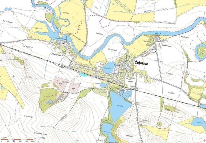 Prodej zahrady, Čejetice, 3417 m2