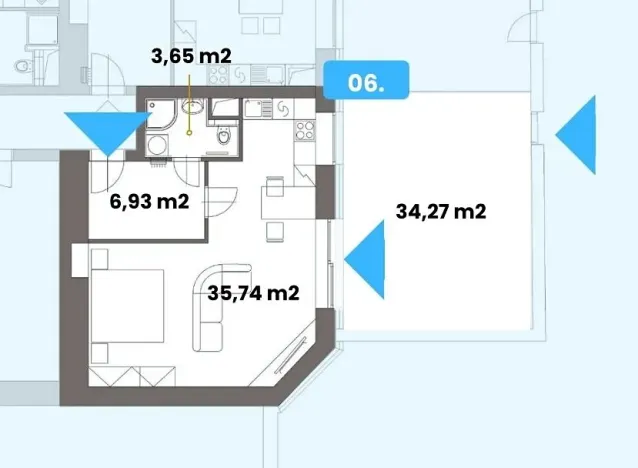 Prodej bytu 1+kk, Rostěnice-Zvonovice, 48 m2
