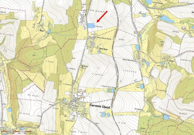 Prodej zahrady, Červený Újezd - Nové Dvory, 8872 m2