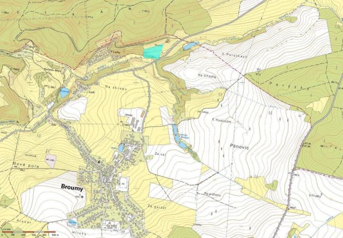 Prodej louky, Broumy, 8710 m2