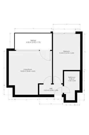Pronájem bytu 2+kk, Praha - Hlubočepy, Kurandové, 42 m2