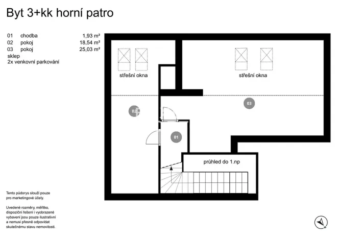 Prodej bytu 3+kk, Jinočany, U potoka, 90 m2