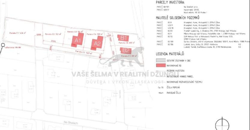 Prodej pozemku pro bydlení, Kralupy nad Vltavou, Na Skalách, 7192 m2