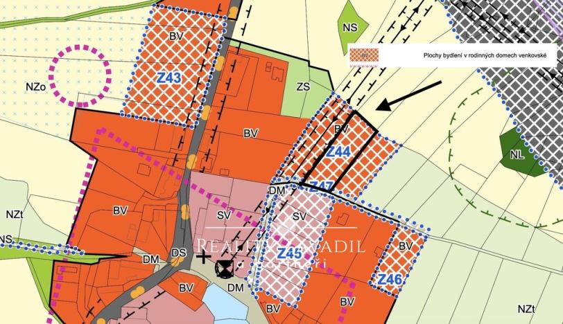 Prodej pozemku pro bydlení, Netvořice - Dunávice, 2291 m2