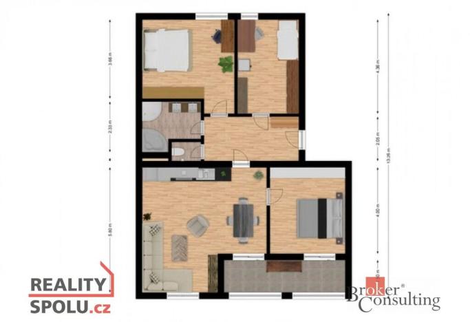 Prodej bytu 4+kk, Břasy, 98 m2