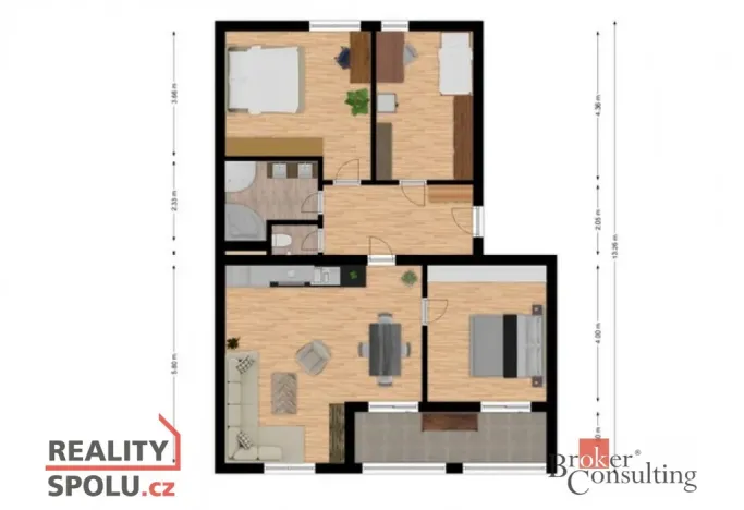 Prodej bytu 4+kk, Břasy, 98 m2