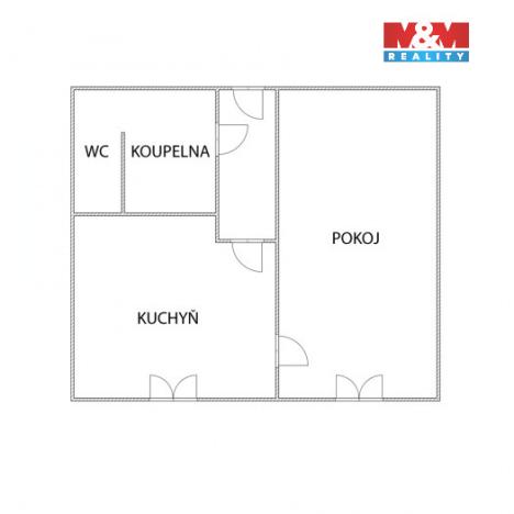 Prodej bytu 1+1, Ostrava - Hrabůvka, Dr. Martínka, 32 m2