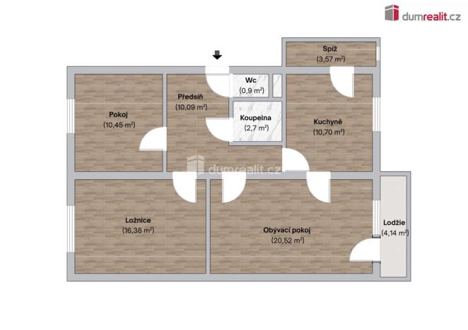 Prodej bytu 3+1, Všeradice, 84 m2