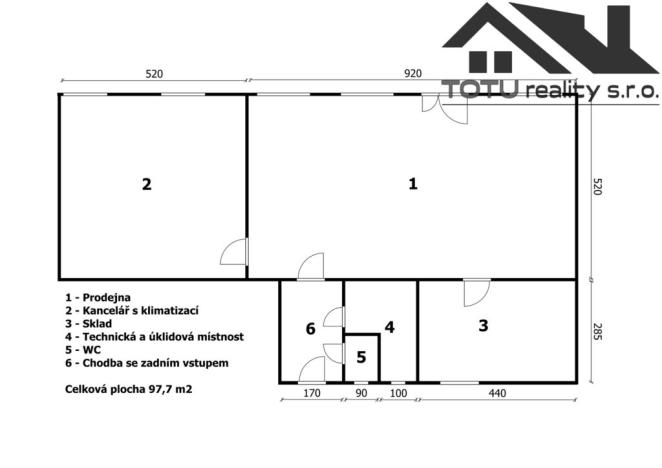 Pronájem obchodního prostoru, Jaroměř, Masarykovo nám., 97 m2