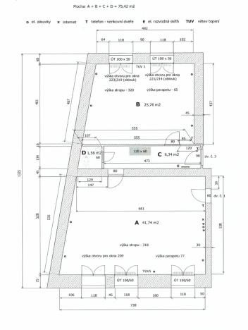 Pronájem kanceláře, Ostrava - Moravská Ostrava, Nádražní, 75 m2