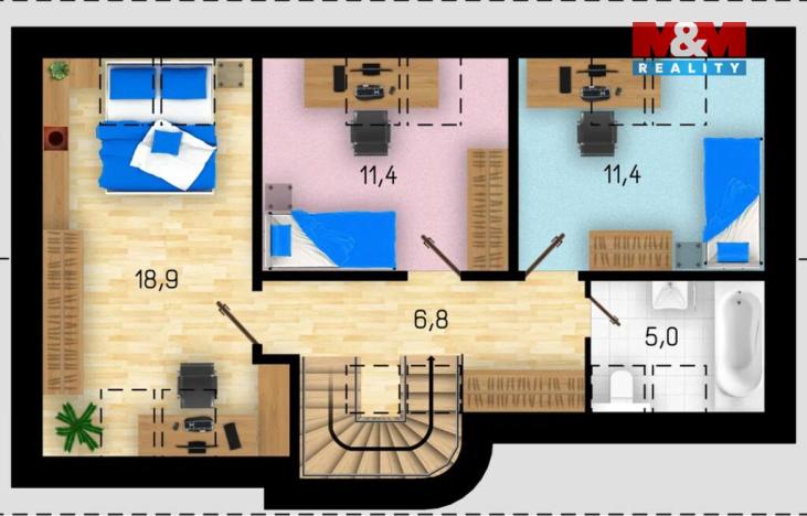 Prodej rodinného domu, Krušovice, 110 m2