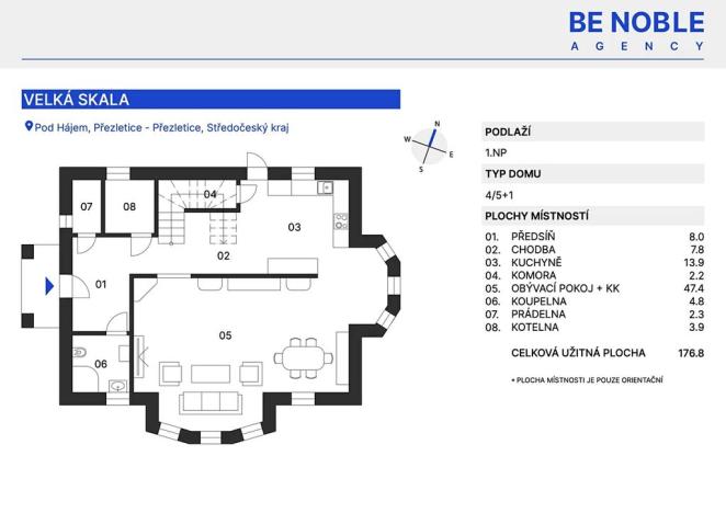 Prodej rodinného domu, Přezletice, Pod Hájem, 177 m2