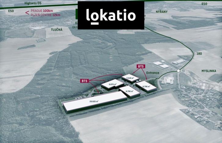 Pronájem skladu, Myslinka, 3294 m2