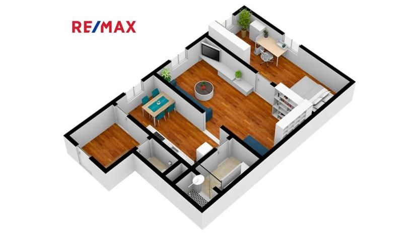 Pronájem bytu 2+1, Plzeň, Nerudova, 58 m2