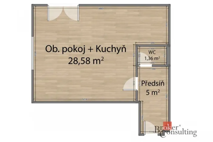 Prodej bytu 3+kk, Bašť, Bořanovická, 71 m2