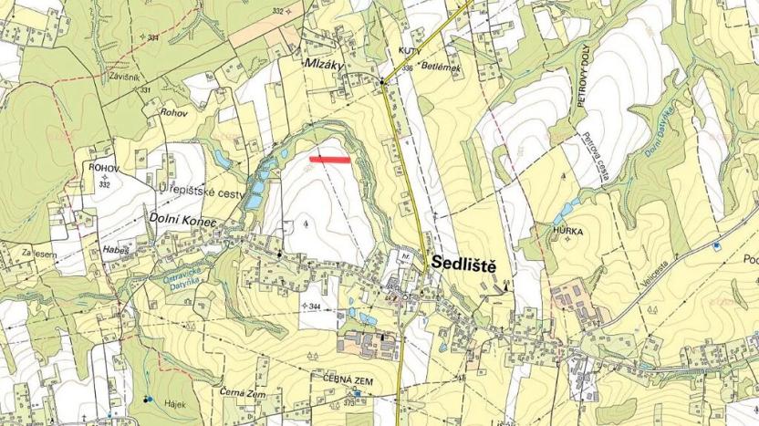 Prodej pole, Sedliště, 3846 m2