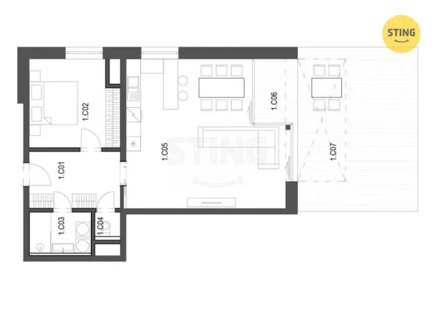Prodej bytu 2+kk, Ostrava, Na Burni, 70 m2