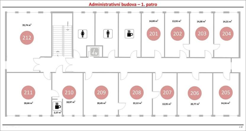 Pronájem kanceláře, Šumperk, 20 m2