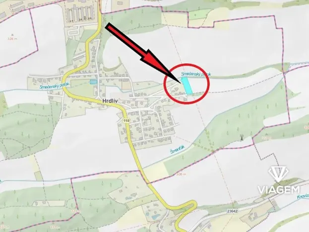 Prodej podílu pole, Hrdlív, 172 m2