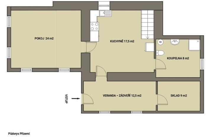 Prodej rodinného domu, Horní Kalná, 126 m2