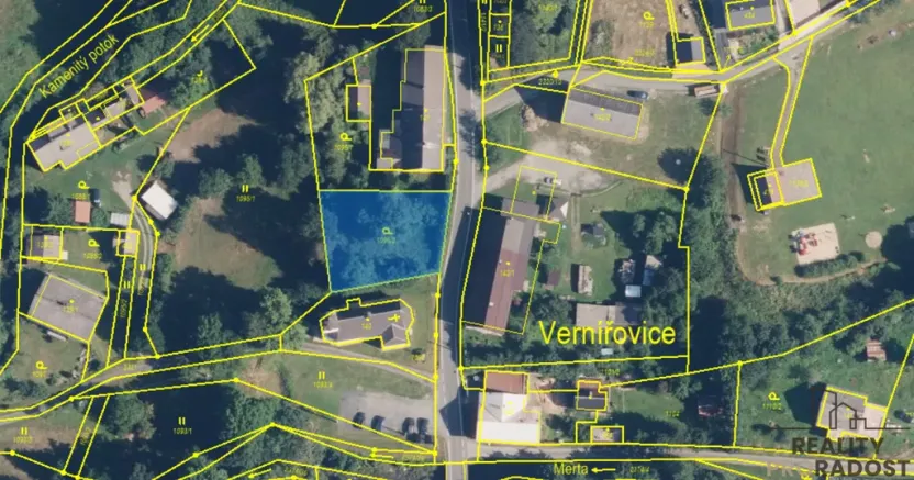 Prodej pozemku pro bydlení, Vernířovice, 799 m2
