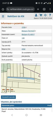 Prodej pole, Břežany, 2111 m2