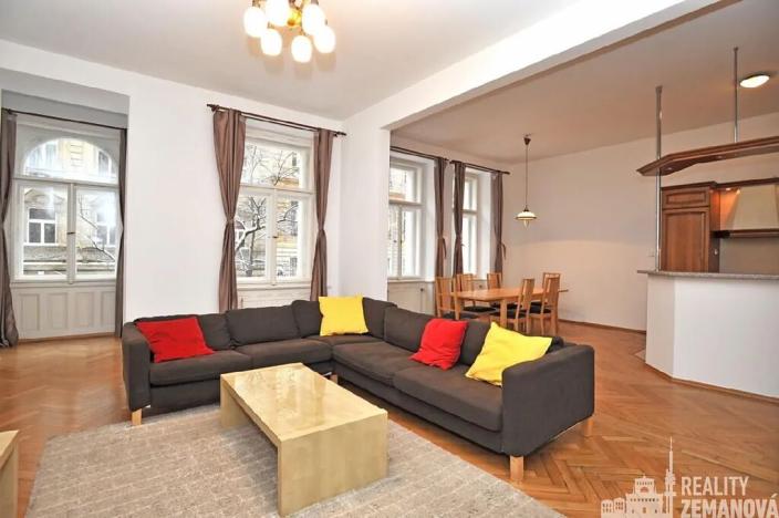 Pronájem bytu 3+kk, Praha - Vinohrady, Mánesova, 124 m2