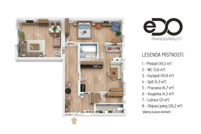 Prodej bytu 2+1, Kolín - Kolín IV, Dukelských hrdinů, 105 m2