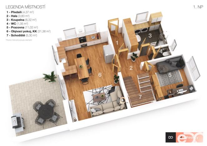 Prodej rodinného domu, Kounice, 120 m2