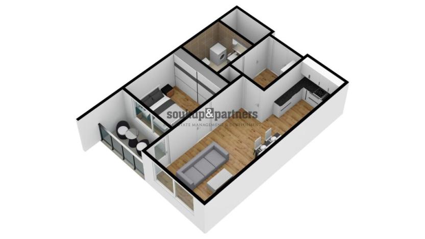 Prodej bytu 2+kk, Praha - Hlubočepy, náměstí Olgy Scheinpflugové, 45 m2