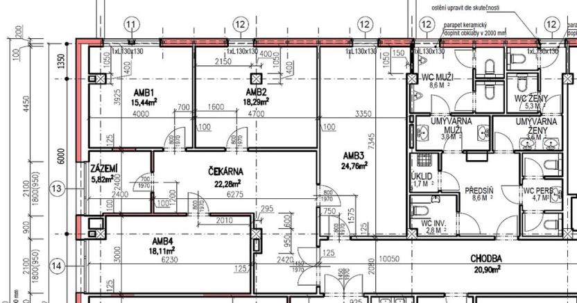 Pronájem ordinace, České Budějovice, Fr. Ondříčka, 105 m2