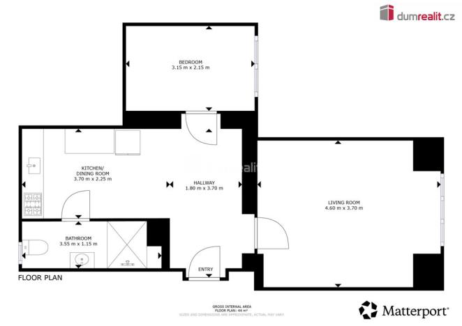 Prodej bytu 2+1, Luhačovice, Josefa Černíka, 44 m2