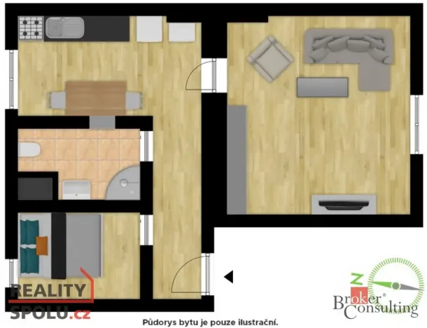 Prodej bytu 2+1, Ostrava, 28. října, 42 m2