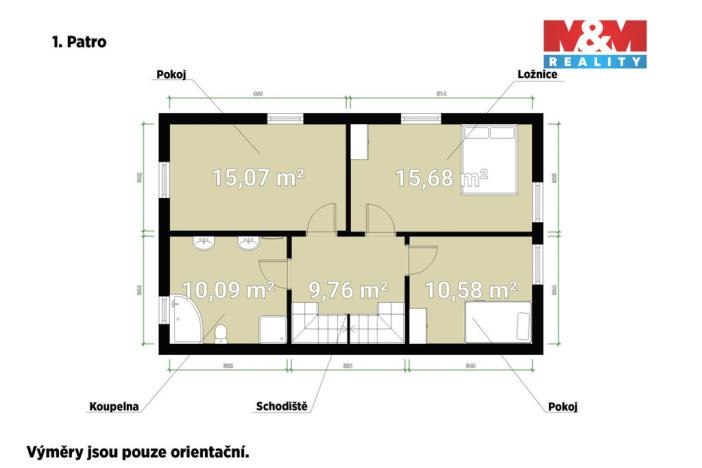 Prodej rodinného domu, Postřižín, Šípková, 136 m2