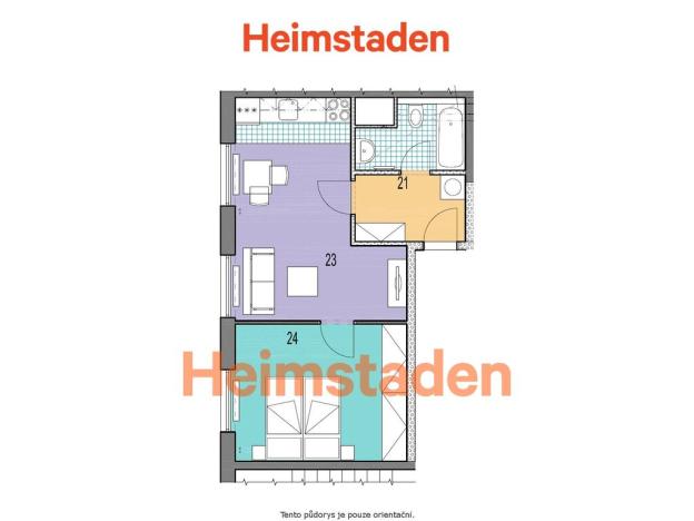 Pronájem bytu 2+kk, Karviná - Nové Město, Řecká, 42 m2