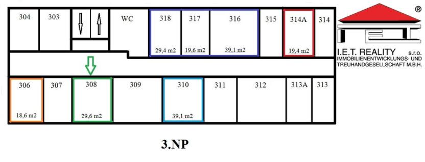 Pronájem kanceláře, Brno, Kroftova, 30 m2