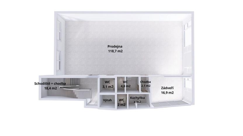 Pronájem obchodního prostoru, Zábřeh, Žižkova, 156 m2