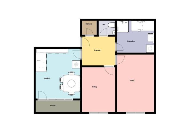 Pronájem bytu 3+kk, Praha - Řepy, Makovského, 68 m2