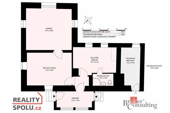 Prodej rodinného domu, Kamenice nad Lipou - Nová Ves, 88 m2