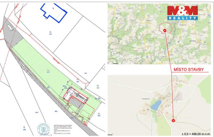 Prodej pozemku pro bydlení, Zbraslavice - Krasoňovice, 1163 m2